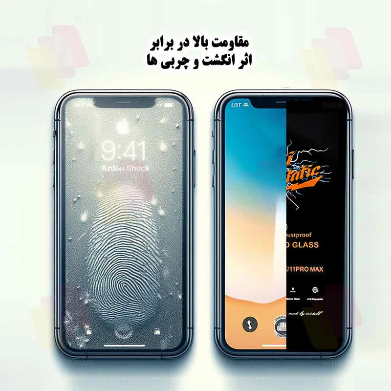 محافظ صفحه نمایش آنتی استاتیک Full Cover شیائومی