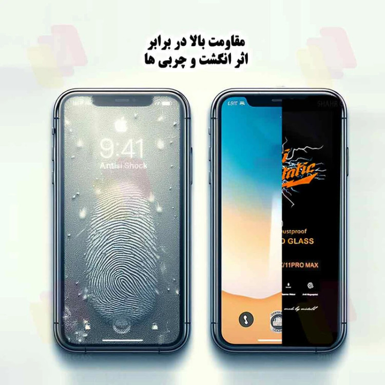 محافظ صفحه نمایش آنتی استاتیک A12_A13_A14 Full Cover Super X