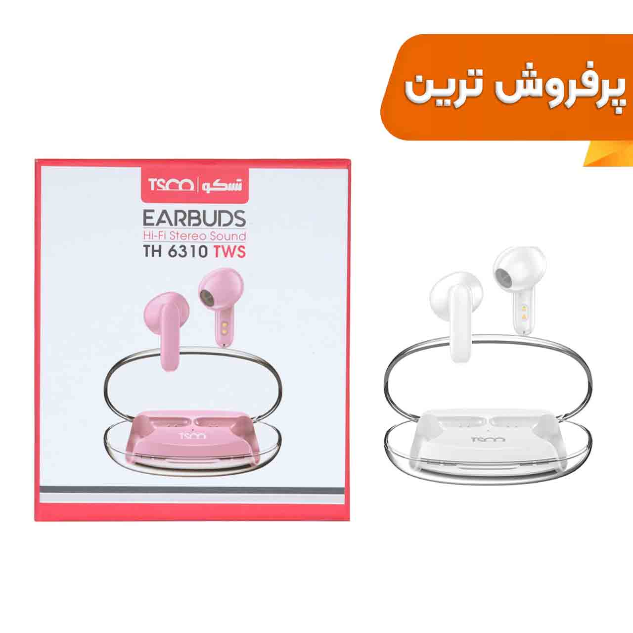 ایرفون بی سیم Tsco با قابلیت ENC مدل TH 6310 TWS
