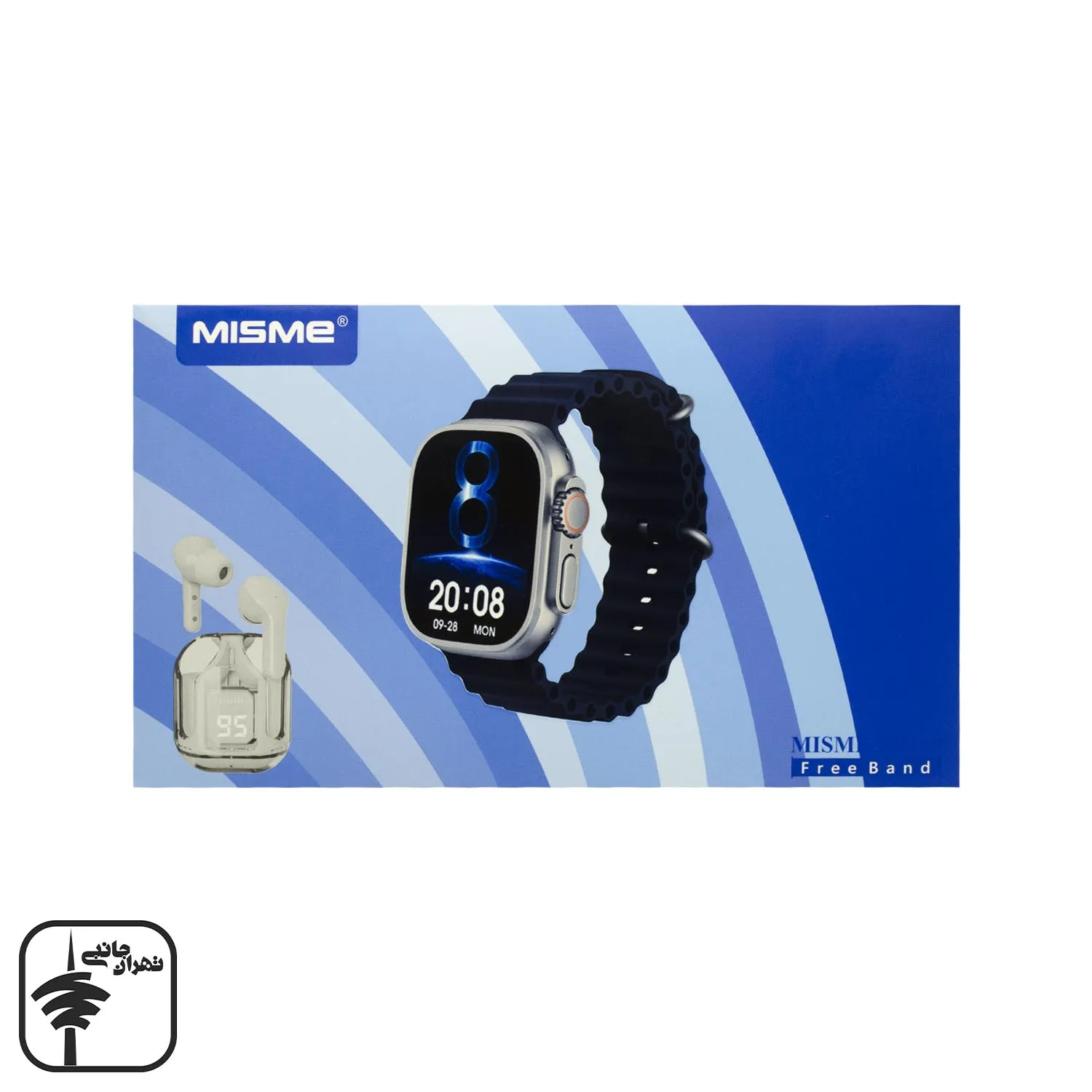 ساعت هوشمند طرح اپل واچ MISME مدل SH100 + ایرپاد شیشه ای
